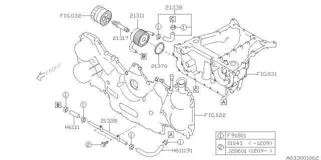 2013 Subaru Outback Oil Cooler - Engine Diagram 2