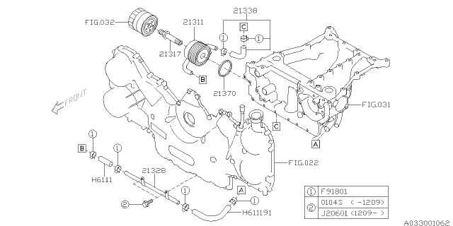 2011 Subaru Outback Oil Cooler - Engine Diagram 2