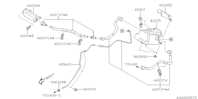 2014 Subaru Outback Fuel Piping Diagram 1