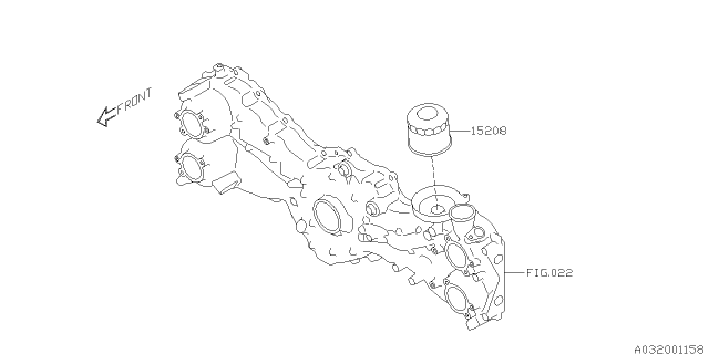 2013 Subaru Outback Oil Pump & Filter Diagram 2