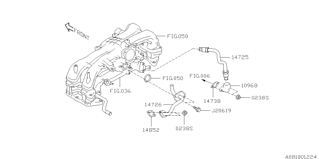 2013 Subaru Legacy Emission Control - EGR Diagram 2