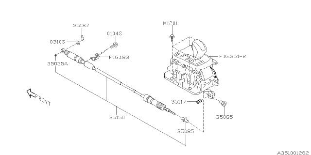 2010 Subaru Outback Selector System Diagram 1