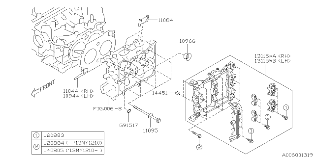 2012 Subaru Outback Cylinder Head Diagram 8