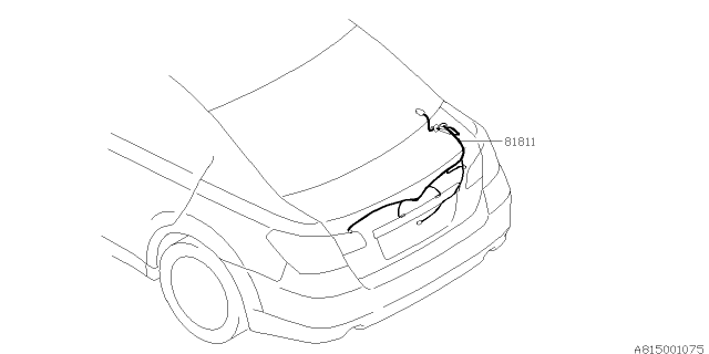 2013 Subaru Legacy Cord - Rear Diagram 2