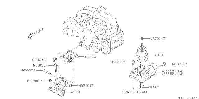 2013 Subaru Outback Engine Mounting Diagram 2