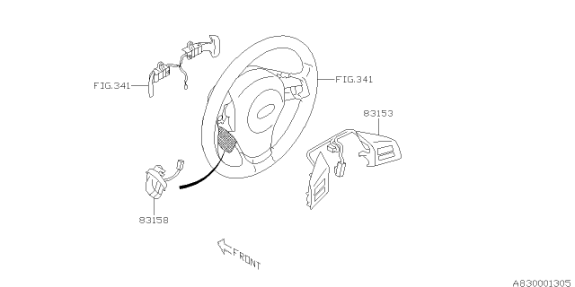 2014 Subaru Legacy Switch - Instrument Panel Diagram 4