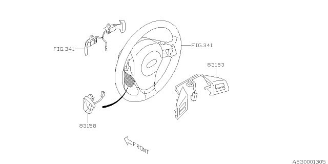 2012 Subaru Outback Switch - Instrument Panel Diagram 5