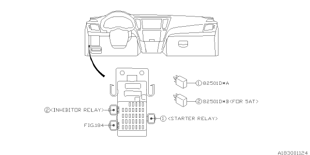 2011 Subaru Legacy Control Device Diagram 3