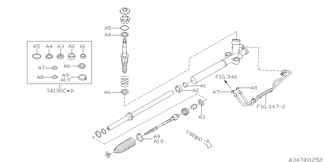 2011 Subaru Outback Power Steering Gear Box Diagram 3