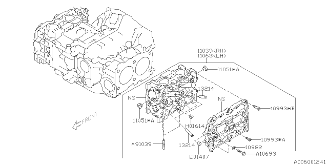 2011 Subaru Legacy Cylinder Head Diagram 2