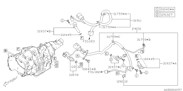 2012 Subaru Outback Sensor Assembly Revolution At Diagram for 31937AA121