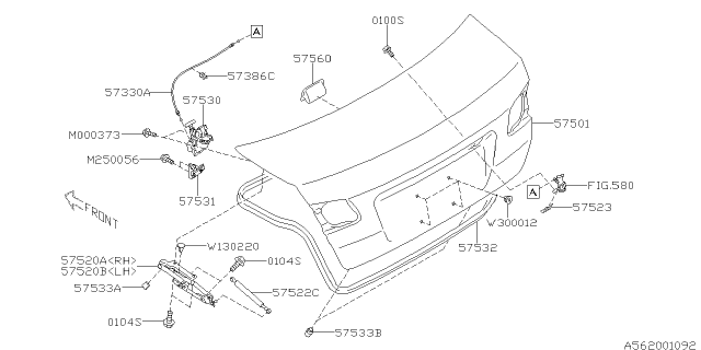 2013 Subaru Outback Trunk & Fuel Parts Diagram 3