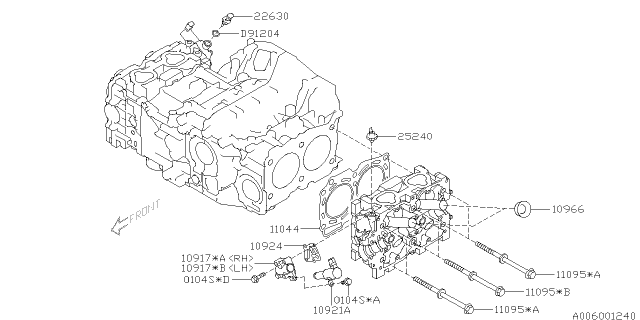 2011 Subaru Outback Cylinder Head Diagram 5