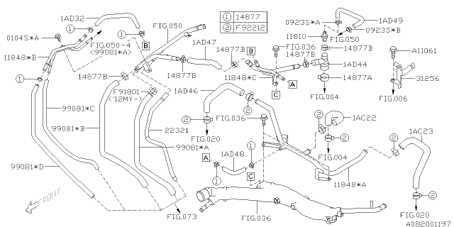 2012 Subaru Legacy Emission Control - PCV Diagram 2