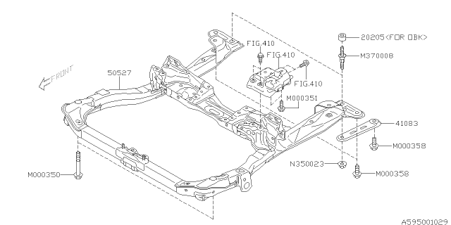 2013 Subaru Outback Chassis Frame Diagram