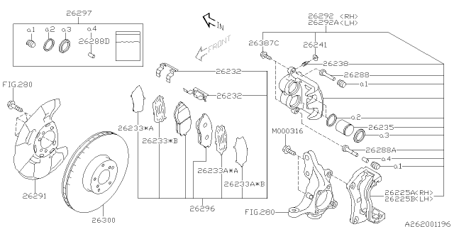 2010 Subaru Legacy Front Brake Diagram 2