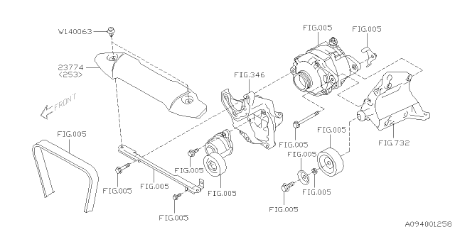 2012 Subaru Legacy Alternator Diagram 1