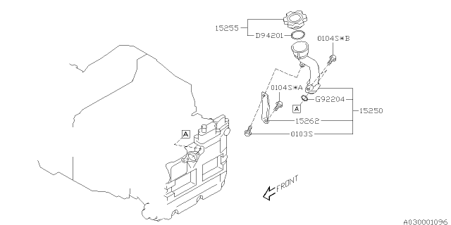 2010 Subaru Outback Oil Filler Duct Diagram 2