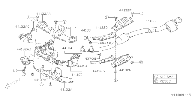 2011 Subaru Legacy Exhaust Diagram 4