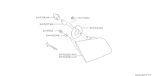 2012 Subaru Legacy Lamp - Rear Diagram 3