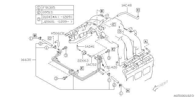 2014 Subaru Legacy Intake Manifold Diagram 4