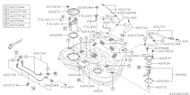 2011 Subaru Outback Fuel Tank Diagram 5