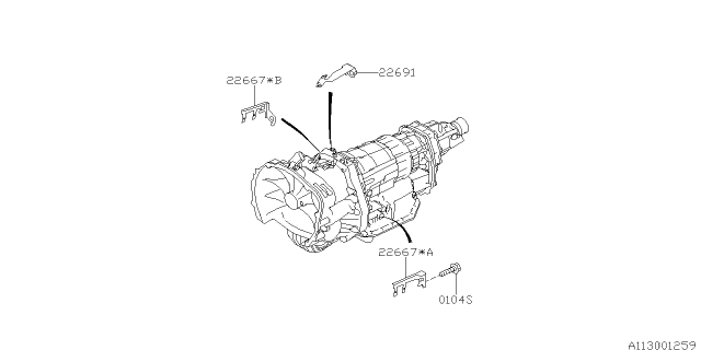 2010 Subaru Outback Manual Transmission Case Diagram 1