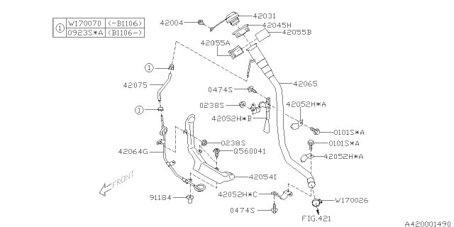 2011 Subaru Outback Fuel Piping Diagram 2