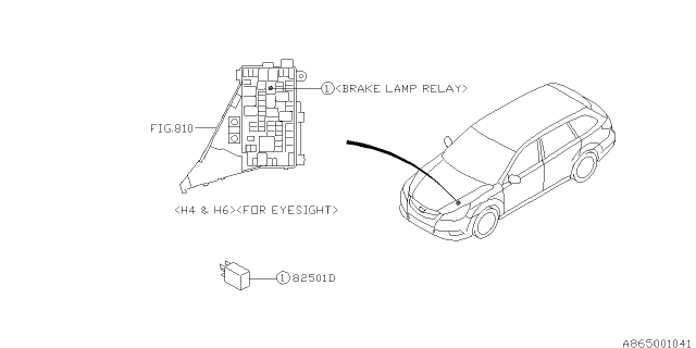 2014 Subaru Legacy ADA System Diagram 1