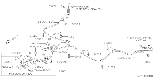 2017 Subaru Forester Parking Brake System Diagram