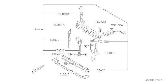 2017 Subaru Forester Body Panel Diagram 5