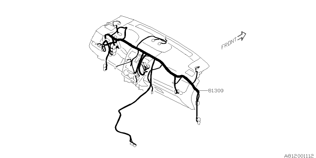 2016 Subaru Forester Wiring Harness - Instrument Panel Diagram