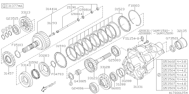 2016 Subaru Forester Ball Bearing Diagram for 806240060