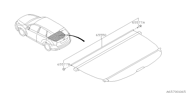 2015 Subaru Forester Tonneau Cover Diagram