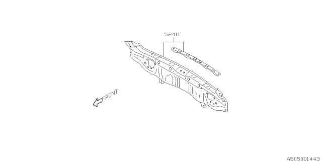 2015 Subaru Forester Skirt Complete-Rear Diagram for 52401SG0009P