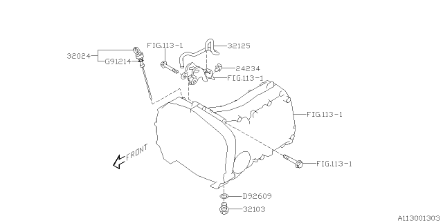 2016 Subaru Forester Manual Transmission Case Diagram 2