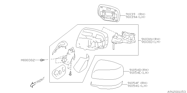 2015 Subaru Forester Rear View Mirror Diagram 2