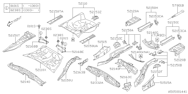 2016 Subaru Forester Bracket Spare Tire COMPLE Diagram for 52153SG1009P