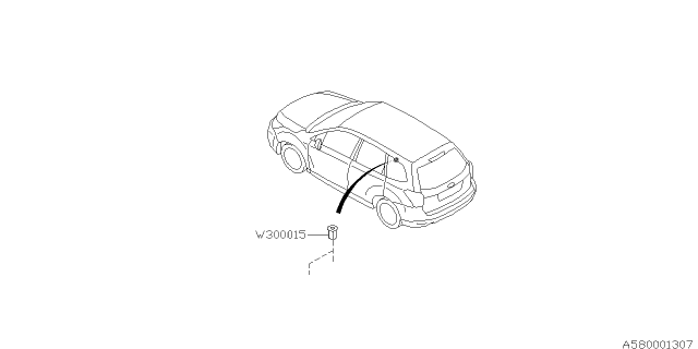 2016 Subaru Forester Key Kit & Key Lock Diagram 1