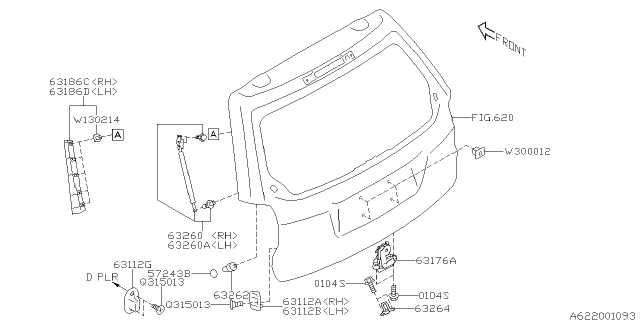 2017 Subaru Forester Back Door Parts Diagram 2