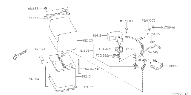 2015 Subaru Forester Battery Equipment Diagram