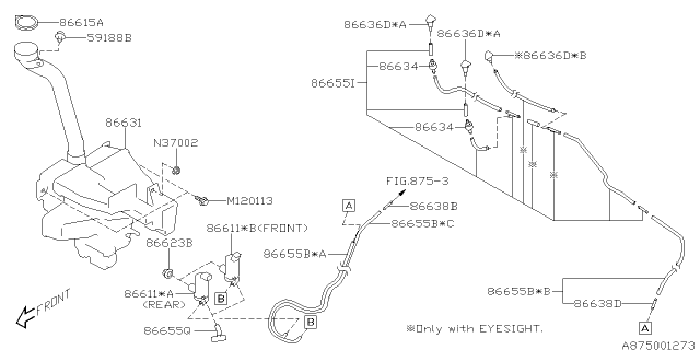 2016 Subaru Forester Windshield Washer Diagram 1