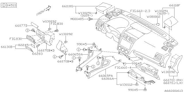 2017 Subaru Forester Grille Speaker LH Diagram for 66118FJ010