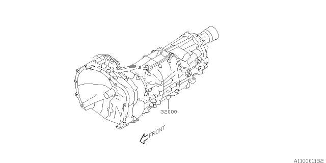 2018 Subaru Forester Manual Trans Assembly Diagram for 32000AK140