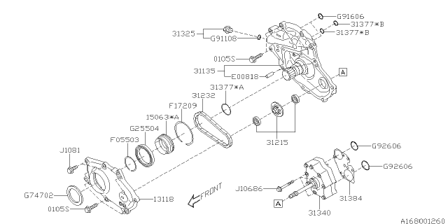 2018 Subaru Forester Automatic Transmission Oil Pump Diagram 3