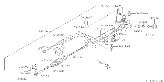 2016 Subaru Forester Power Steering Gear Box Diagram 2