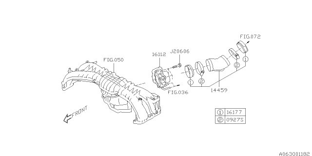 2017 Subaru Forester Throttle Chamber Diagram 1