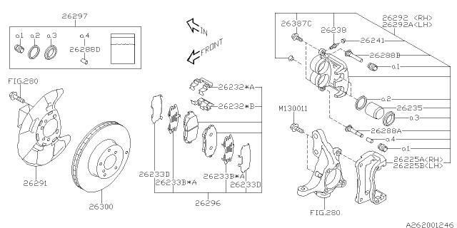 2015 Subaru Forester Front Brake Diagram 1