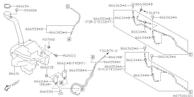 2016 Subaru Forester Windshield Washer Diagram 2