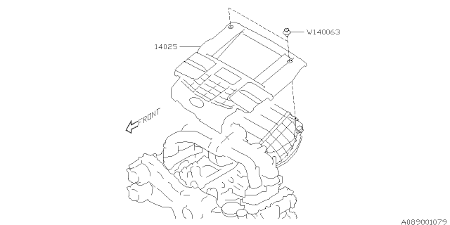 2014 Subaru Forester Cover Collector Diagram for 14025AA441